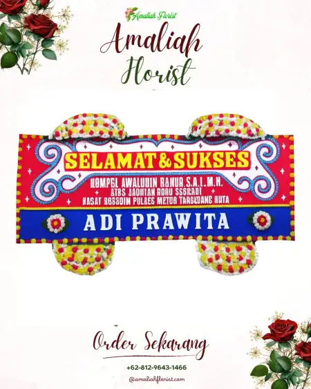 Papan Bunga Ucapan Selamat Derongisor